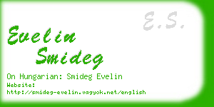 evelin smideg business card